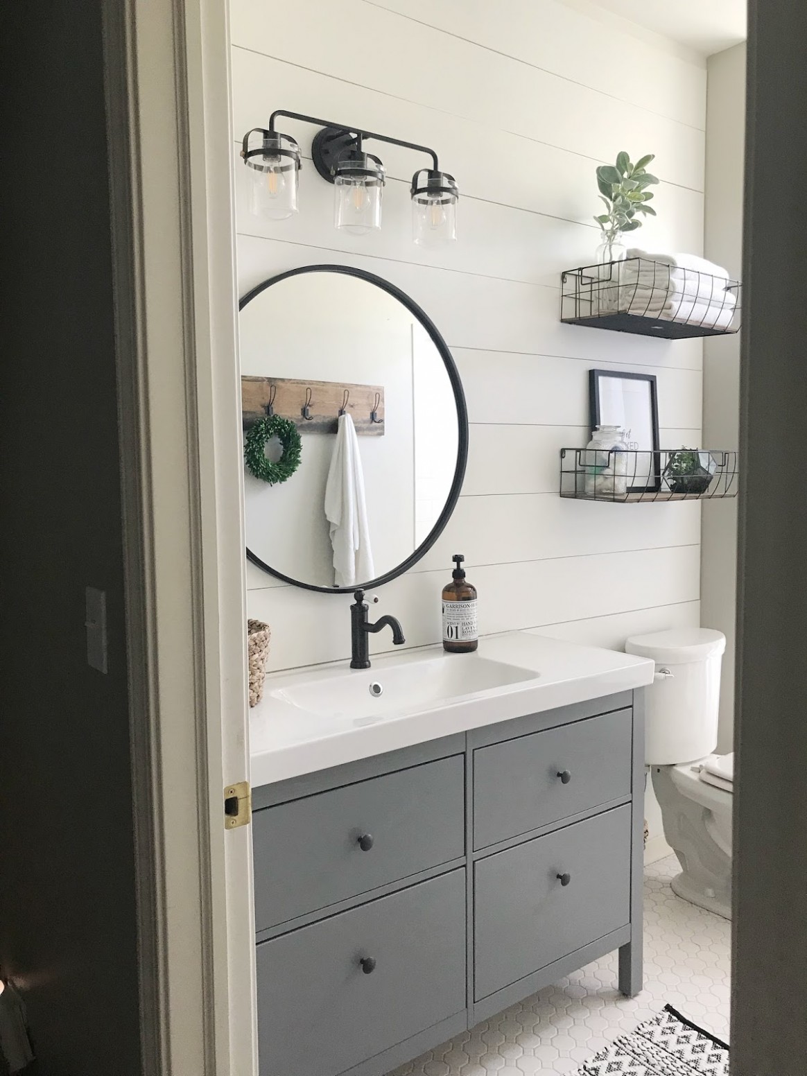 One Room Challenge Reveal: Guest Bathroom | R&r At Home Hobby Lobby Bathroom Furniture