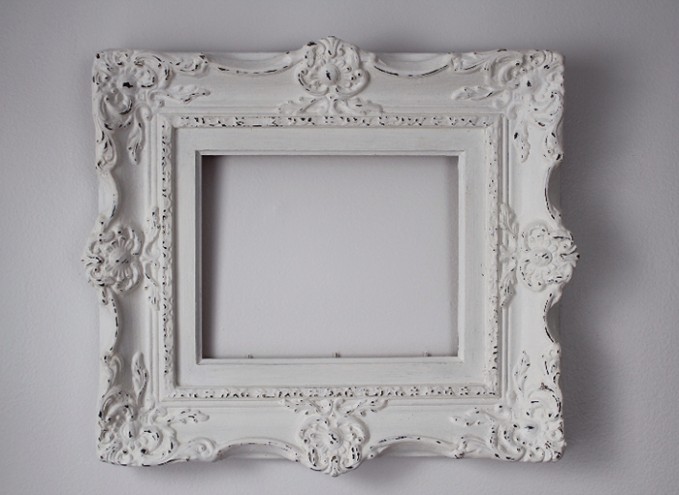 Ornate Antique White Picture Frame $38 Sold The Turned Leg Annie Sloan Chalk Paint Old White Furniture