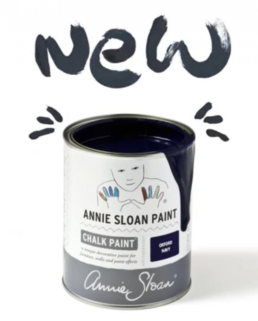 Oxford Navy Chalk Paint® Litre Annie Sloan Chalk Paint 1 Litre
