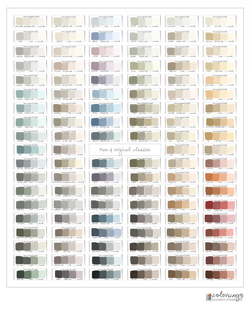 Paint Color Swatch Books | Colorways With Leslie Stocker Images Of Annie Sloan Chalk Paint Colors