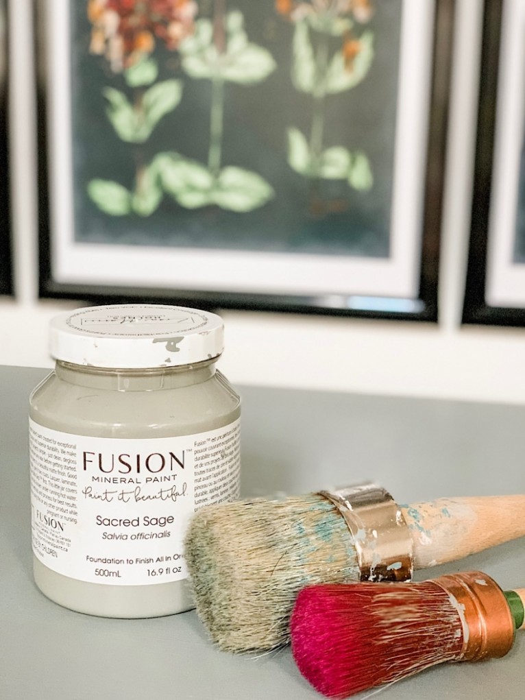 Painted Buffet Makeover: Fusion Mineral Paint Where To Buy Fusion Chalk Paint