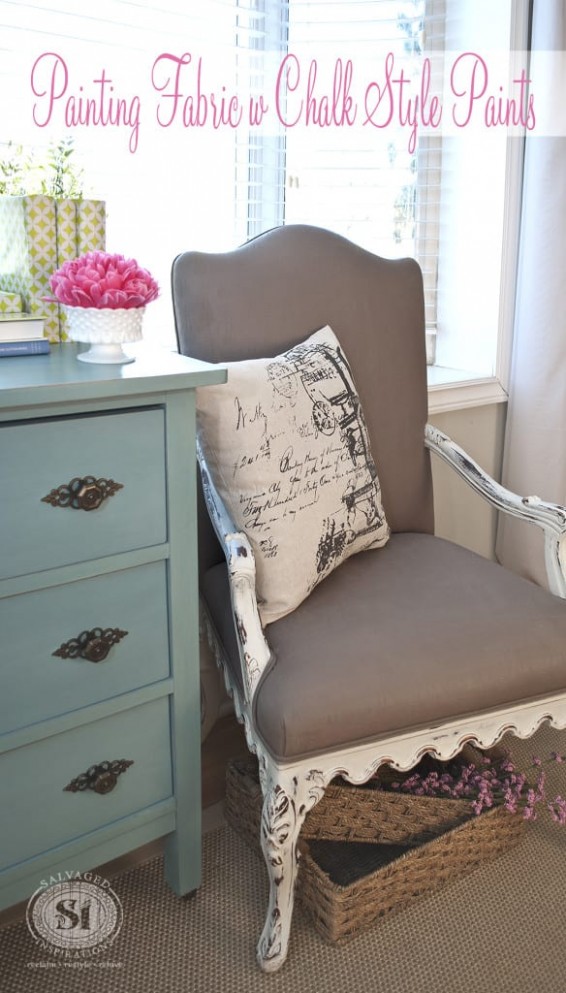 Painting Fabric With Chalk Style Paints: Granny Chair ..