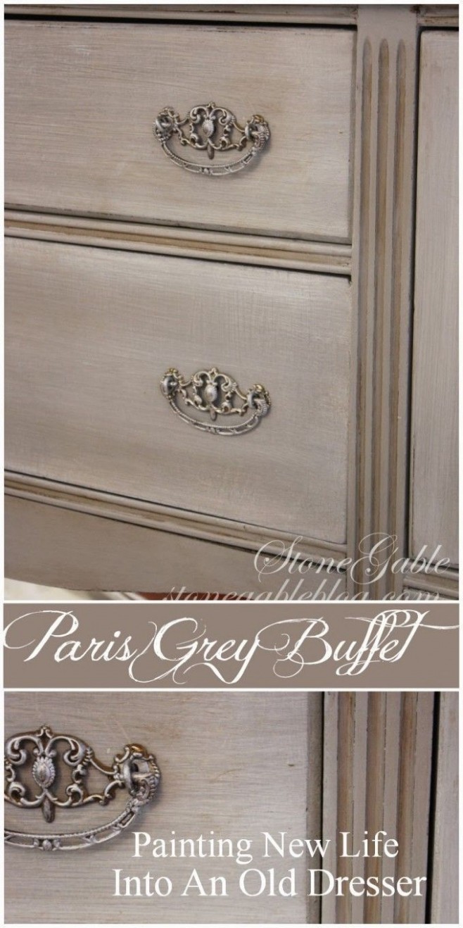 Paris Grey Buffet | Painted Furniture, Paint Furniture, Chalk ..