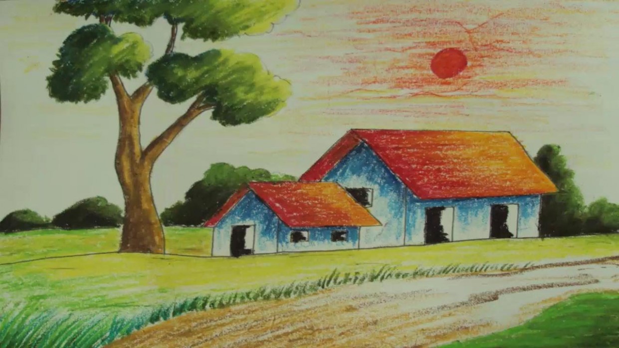 Pastel Painting | How To Draw A Simple Landscape | Episode ..
