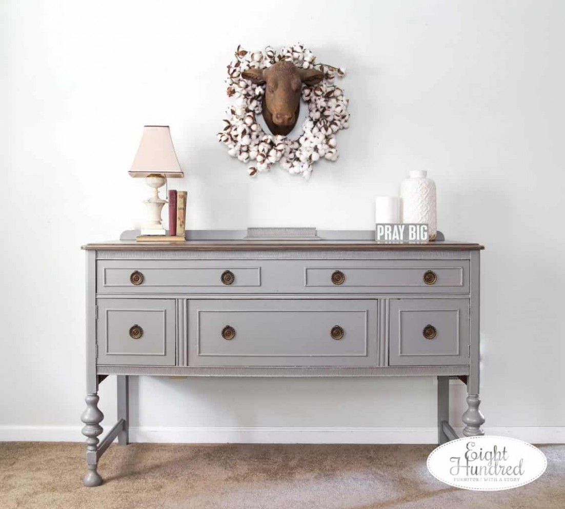 Perfect Gray Buffet Eight Hundred Furniture Where To Buy General Finishes Chalk Paint