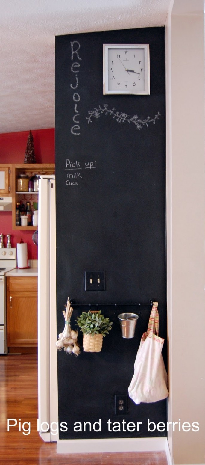 Pig Logs And 'tater Berries: Chalkboard Wall Where To Buy Chalk Paint For Walls