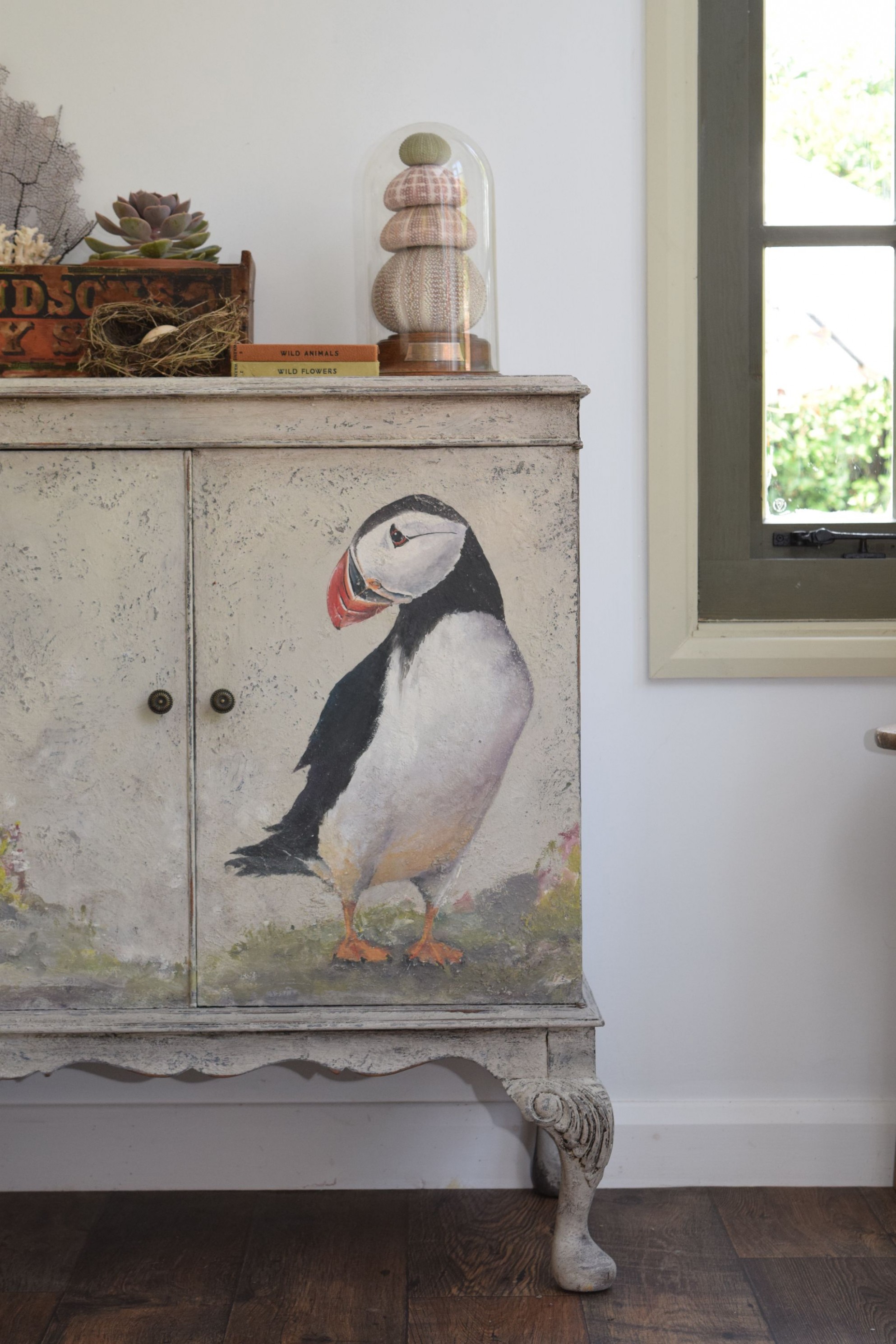 Puffin Cabinet Hand Painted With Annie Sloan Chalk Paint Over ..
