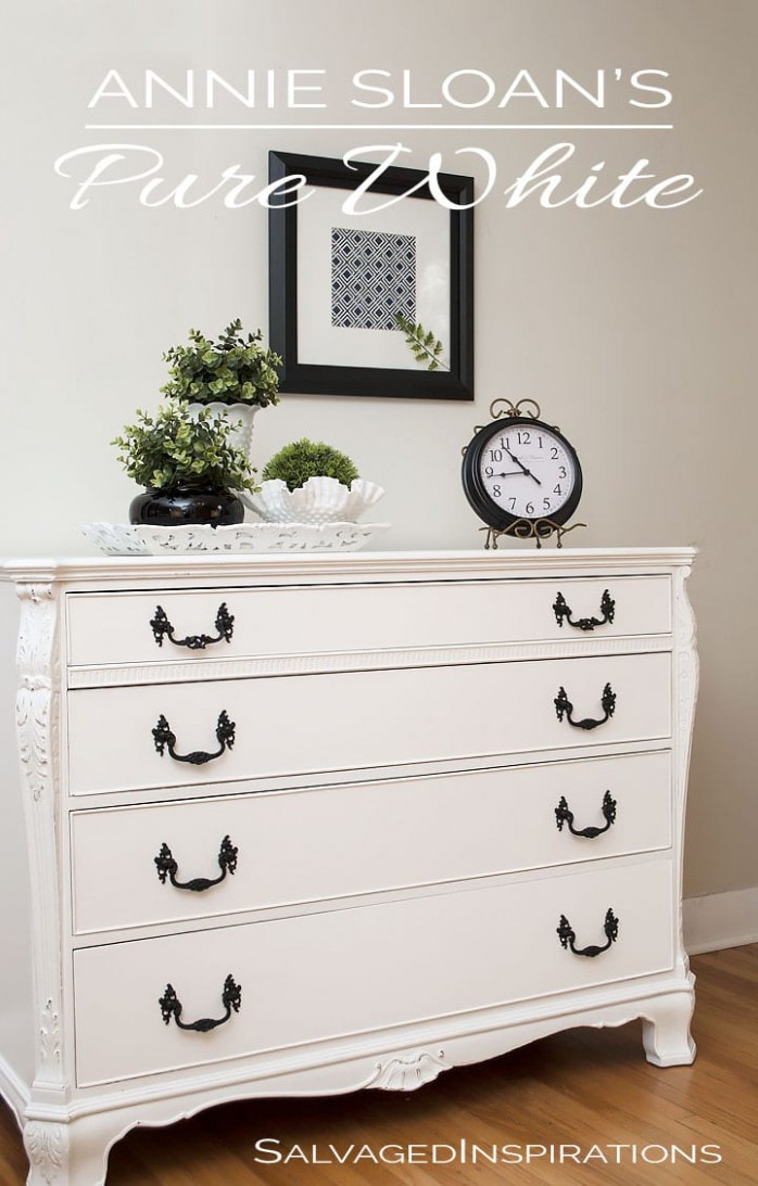 Pure White Chalk Paint | Buffet Makeover Salvaged Inspirations Annie Sloan Chalk Paint Equivalent
