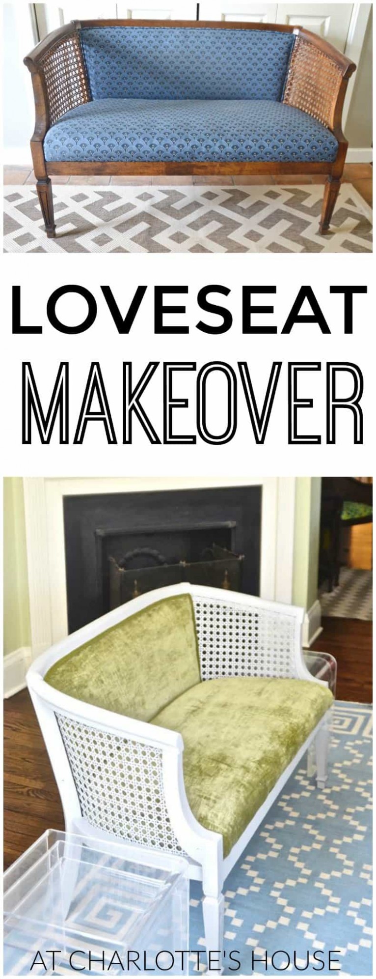 Refinished Cane Loveseat Where To Buy Annie Sloan Chalk Paint Charlotte Nc