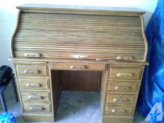 Roll Top Desk Solid Oak Wood For Sale In Wichita, Kansas ..