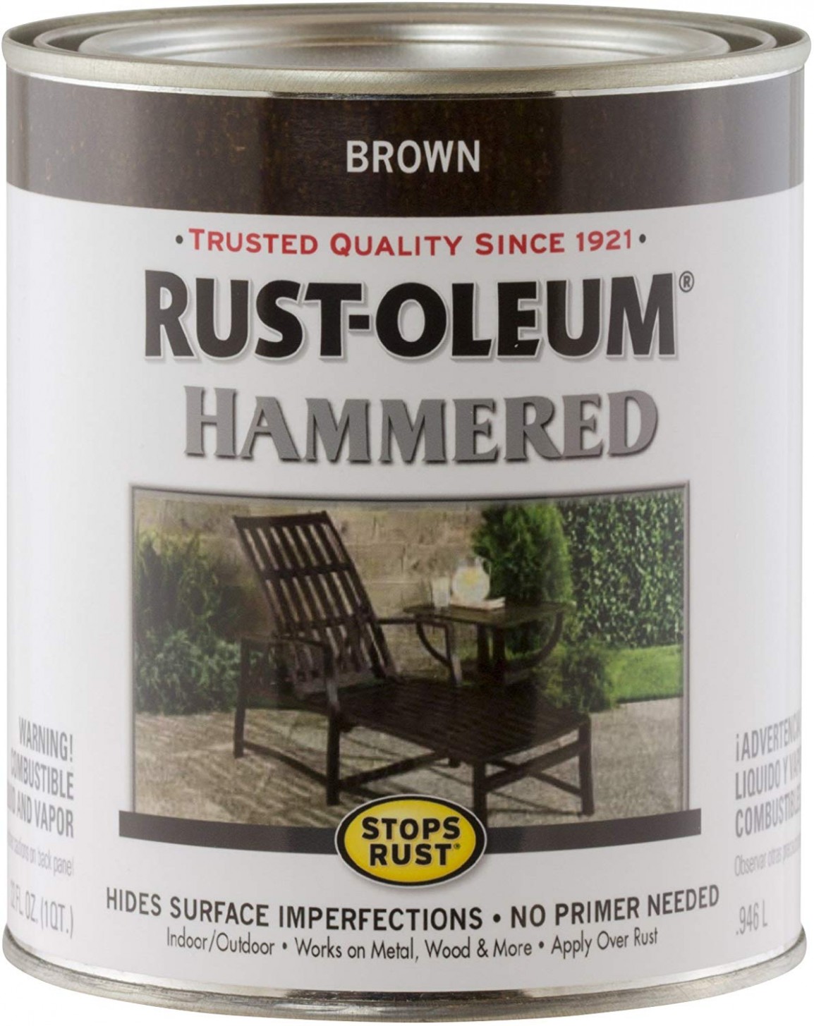 Rust Oleum 8 Hammered Metal Finish, Copper, 8 Quart (packaging May Vary) Can I Use Chalk Paint On Rusty Metal