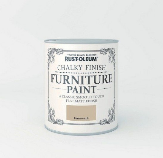 Rust Oleum Butterscotch 750ml Chalky Furniture Paint Can You Use Gloss Paint Over Chalk Paint