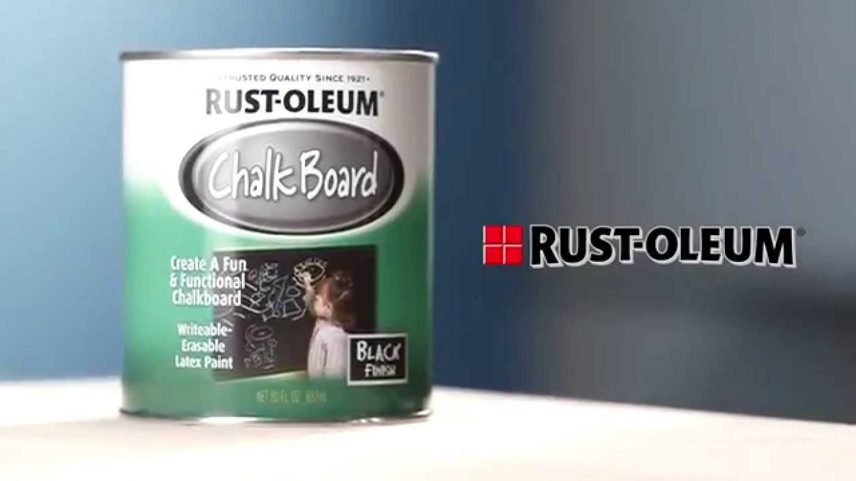 Rust Oleum Specialty 30 Oz Flat Black Chalkboard Paint ..