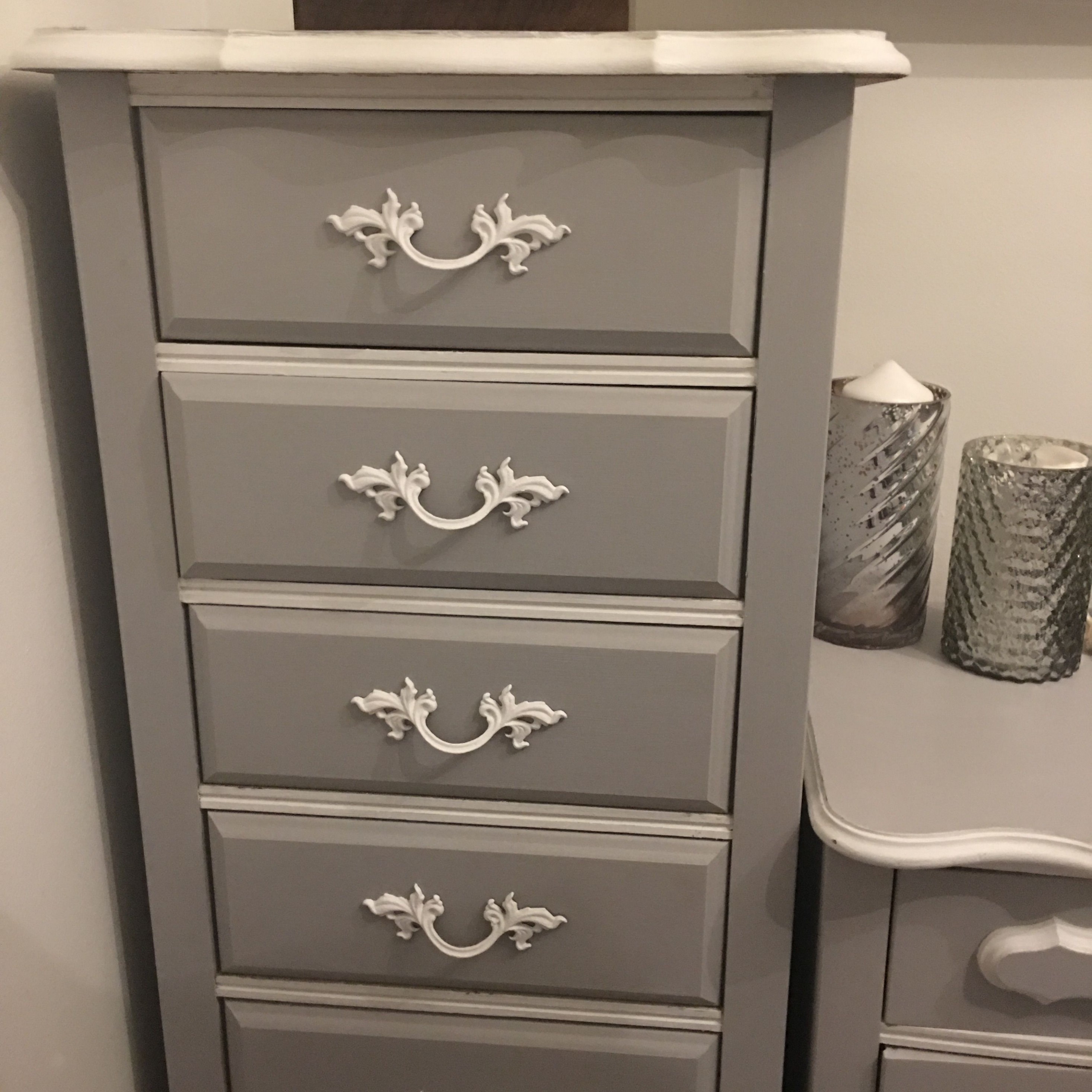 Rustoleum Chalk Paint: Aged Gray And Rustoleum Linen White With ..