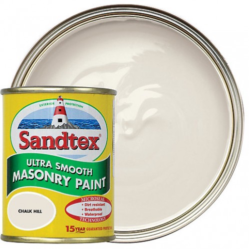 Sandtex Ultra Smooth Masonry Paint Chalk Hill 150ml ..
