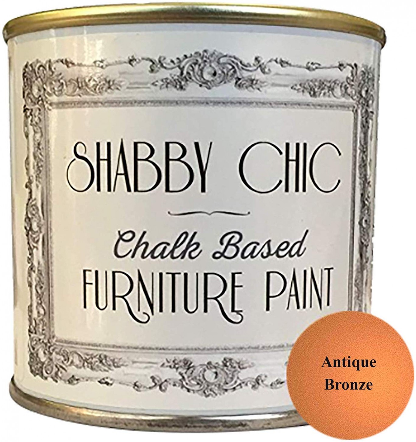 Shabby Chic Chalk Based Furniture Paint Antique Bronze 5ml Chalked, Use On Wood, Stone, Brick, Metal , Plaster Or Plastic, No Primer Needed, ..