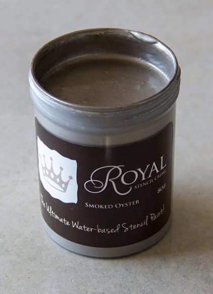 Stencil Paint | Stencil Creme Smoked Oyster | Royal Design ..