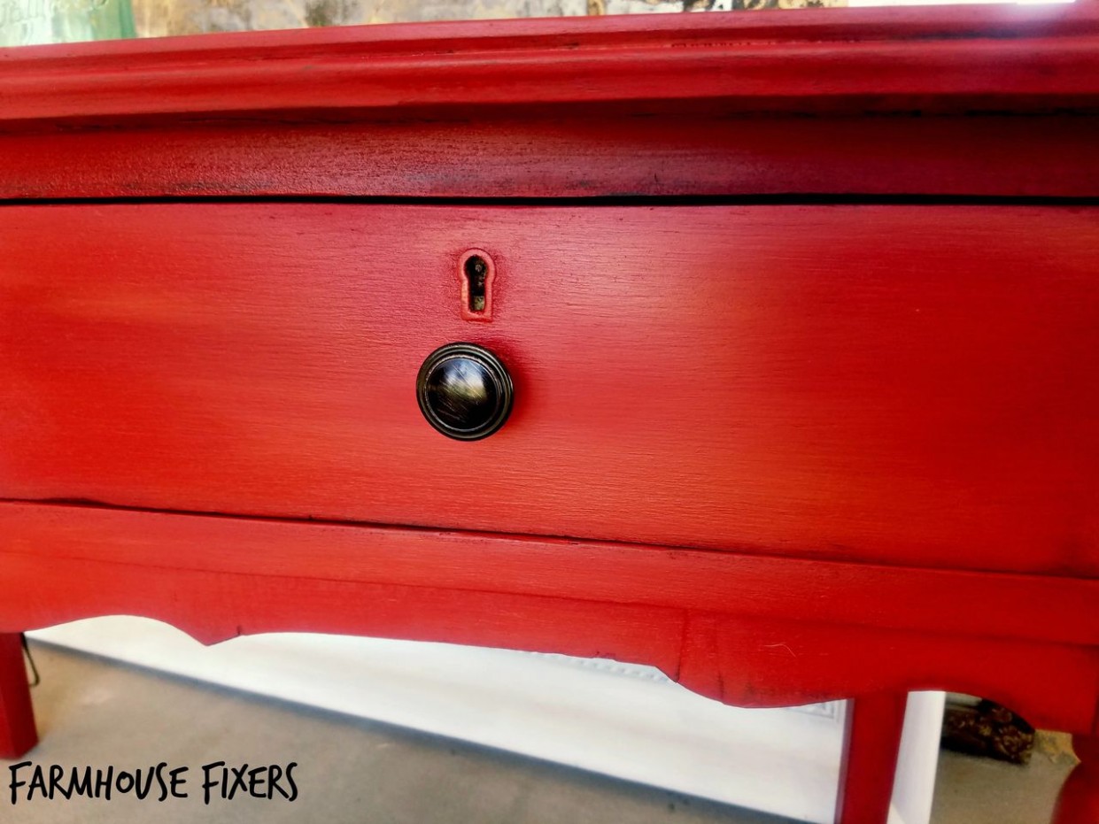 Sunset Table With Chalk Paint Annie Sloan Chalk Paint Red