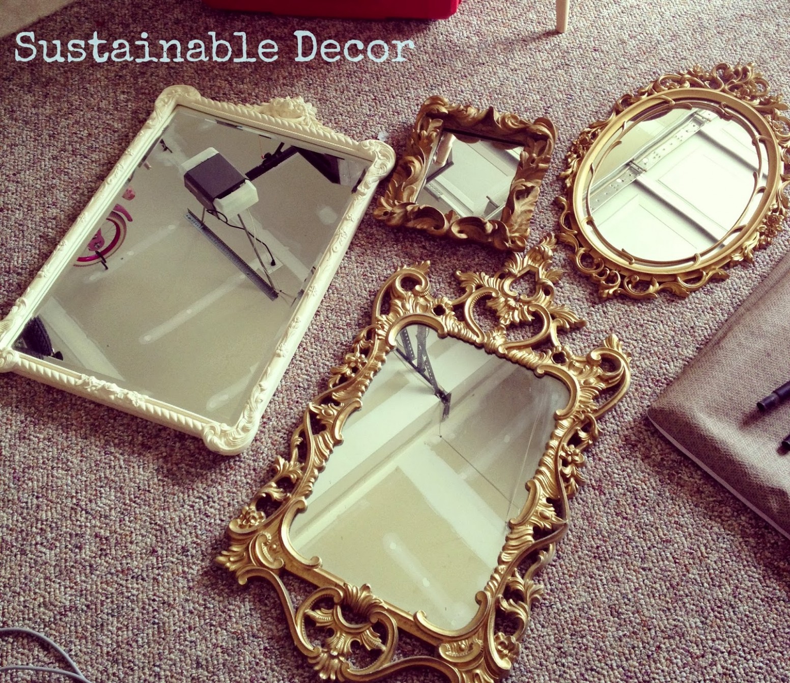 Sustainable Decor: Diy Upcycled Painted Mirror: Annie Sloan Chalk ..