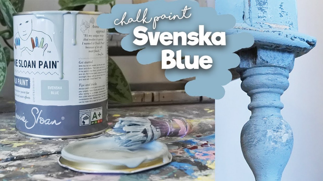 Svenska Blue The New Chalk Paint Color From Annie Sloan! Where To Buy Annie Sloan Chalk Paint In San Diego