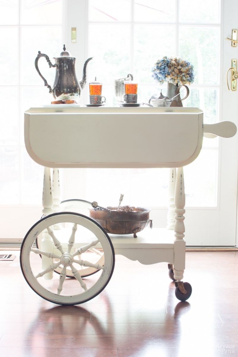 Tea Cart Makeover The Navage Patch Annie Sloan Chalk Paint Color Guide