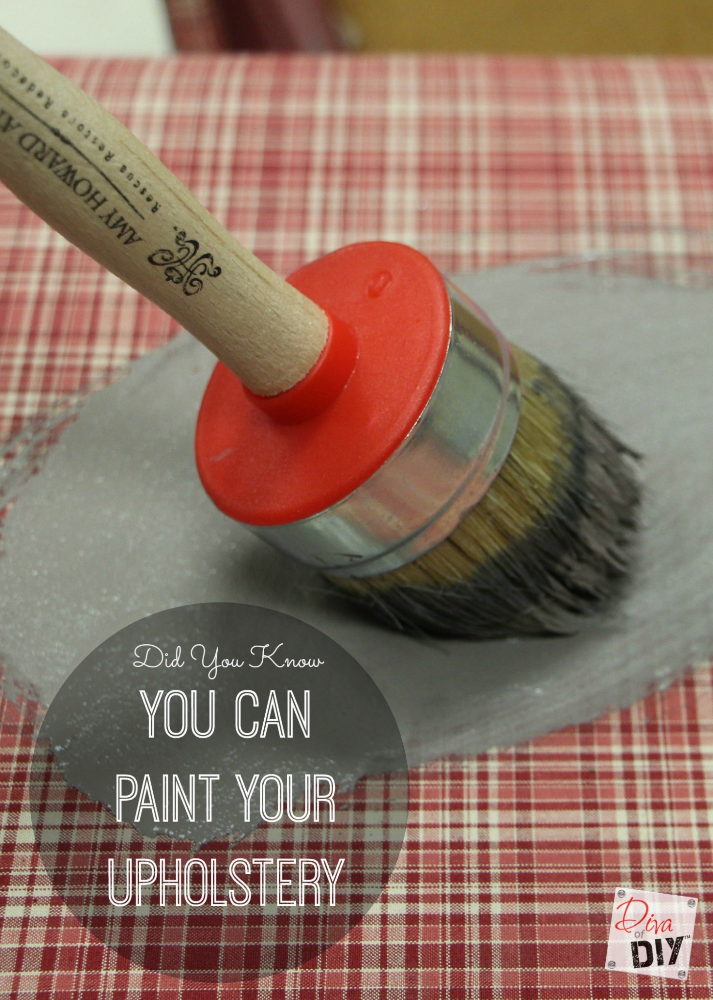 The Best Trick Ever For Updating Your Upholstery With Paint Can You Paint Chalk Paint On Gl