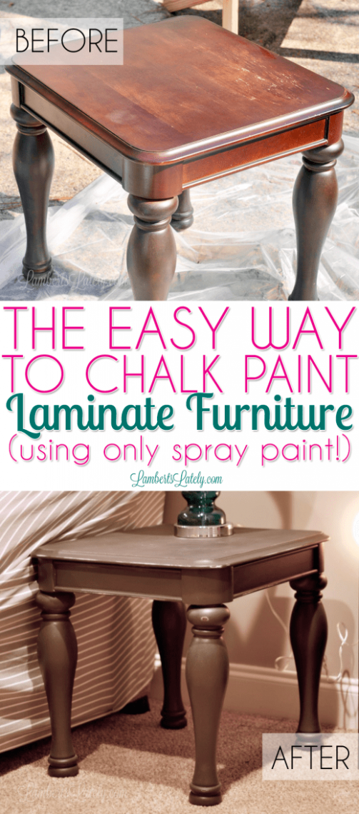 The Easy Way To Chalk Paint Laminate Furniture (using Only ..