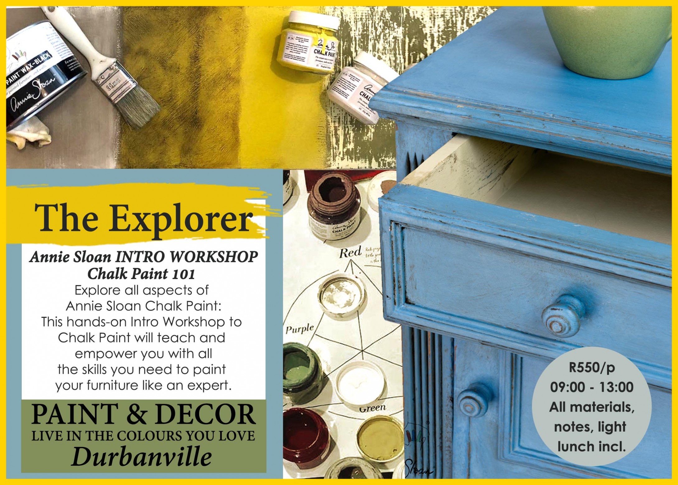 The Explorer (durbanville) Annie Sloan Chalk Paint Colours South Africa