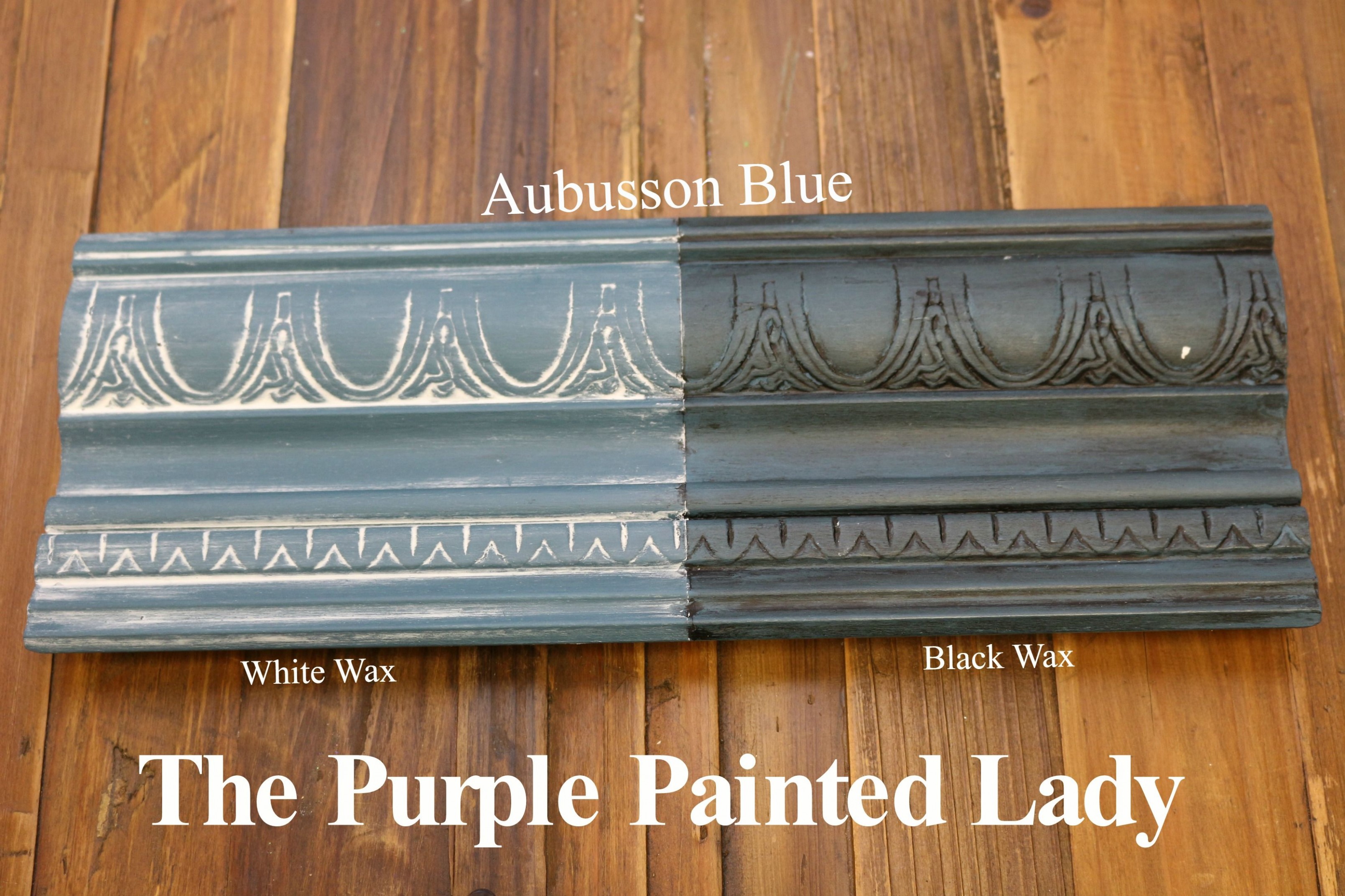 The Purple Painted Lady Two Coats Of Aubusson Blue Chalk Paint ..