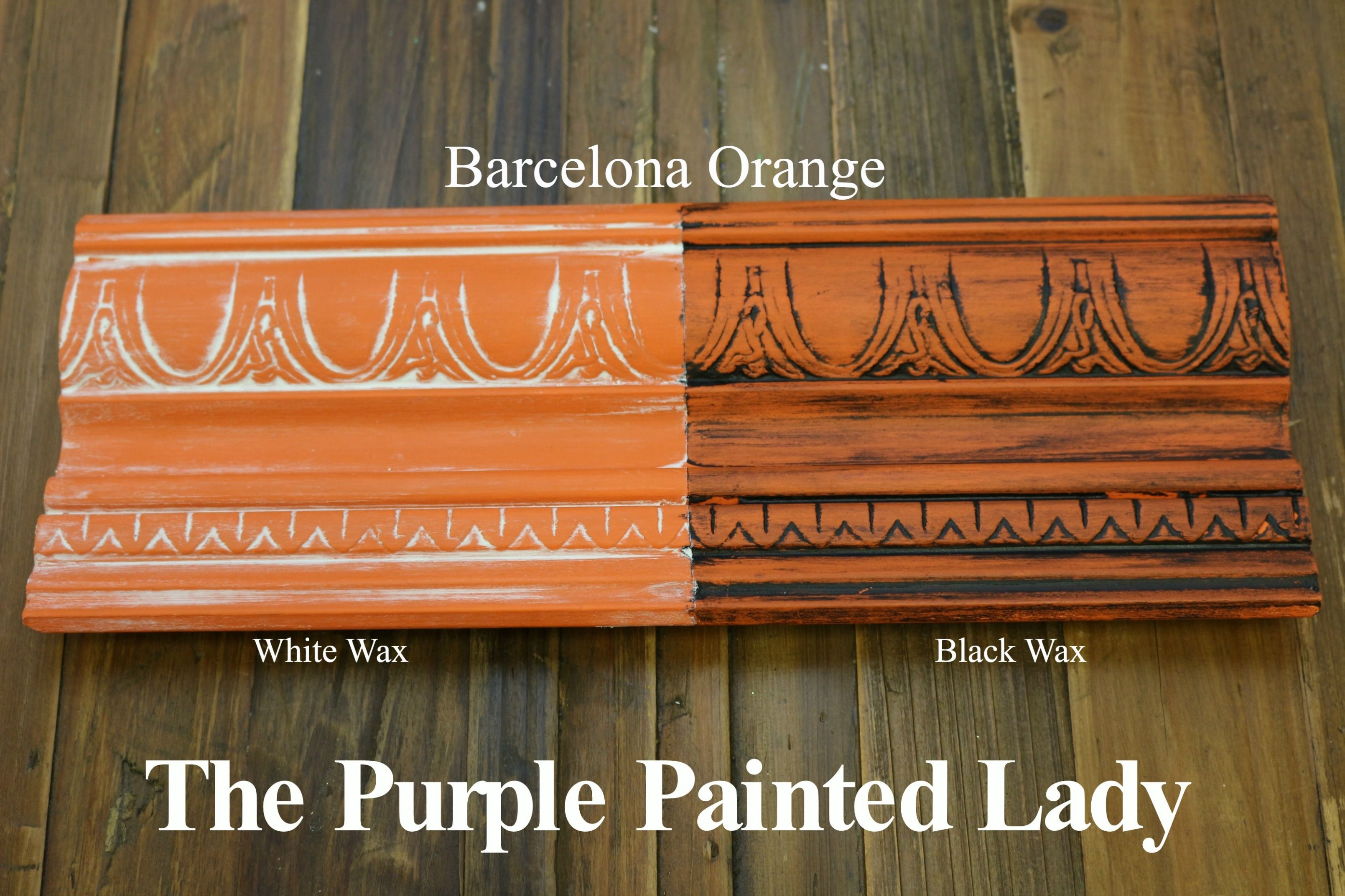 The Purple Painted Lady Two Coats Of Barcelona Orange Chalk ..