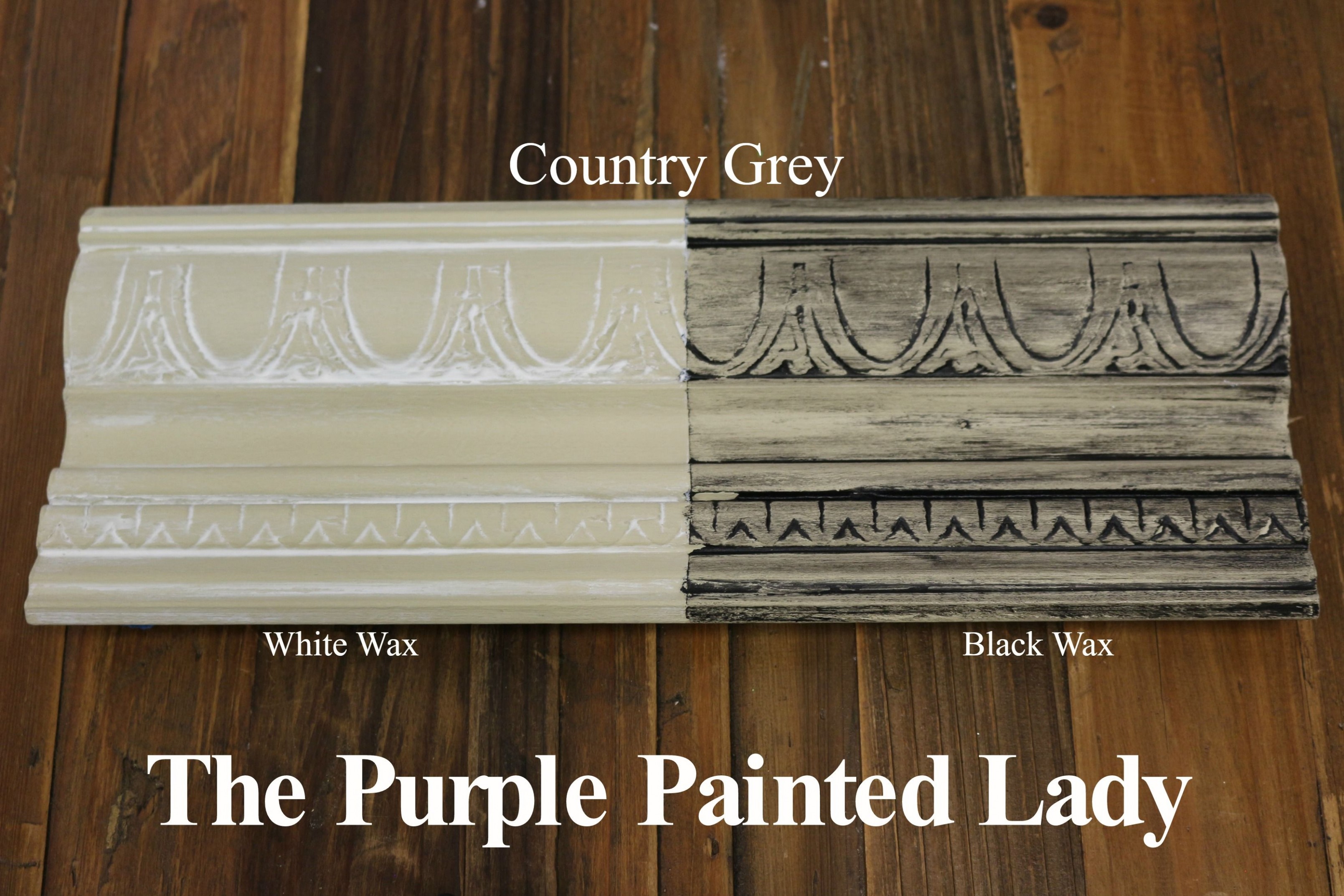 The Purple Painted Lady Two Coats Of Country Grey Chalk Paint ..