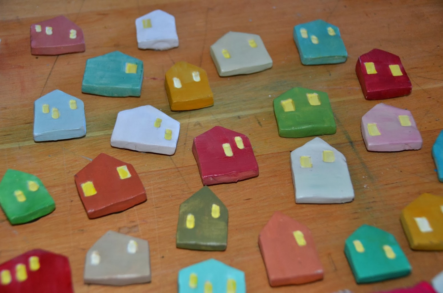 Theartgirljackie Tutorials: Air Dry Clay: Tiny Houses And Ring Holders How To Seal Air Dry Clay After Painting