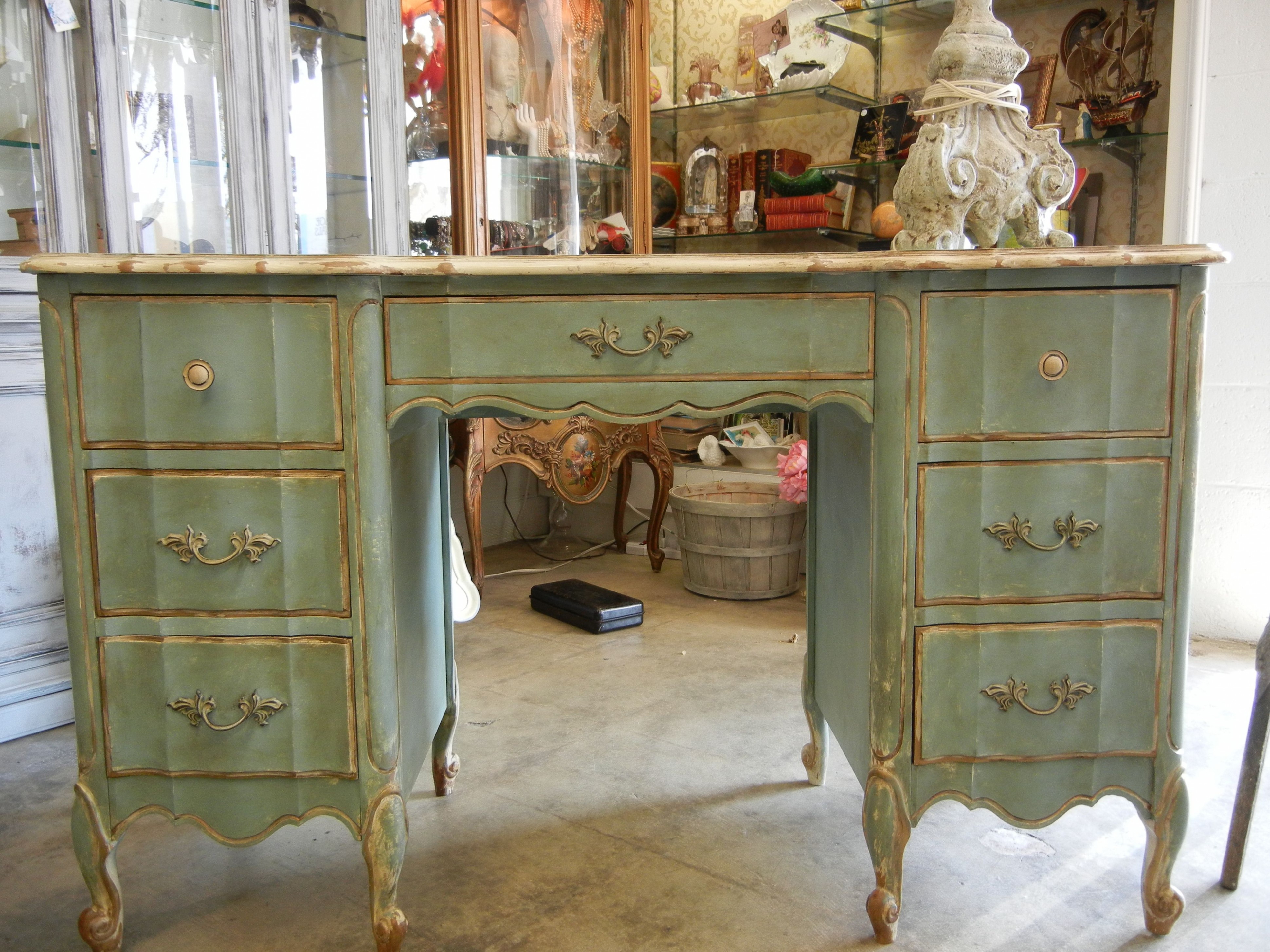 This Desk Is Painted In Annie Sloan Chalk Paint. Colors ..