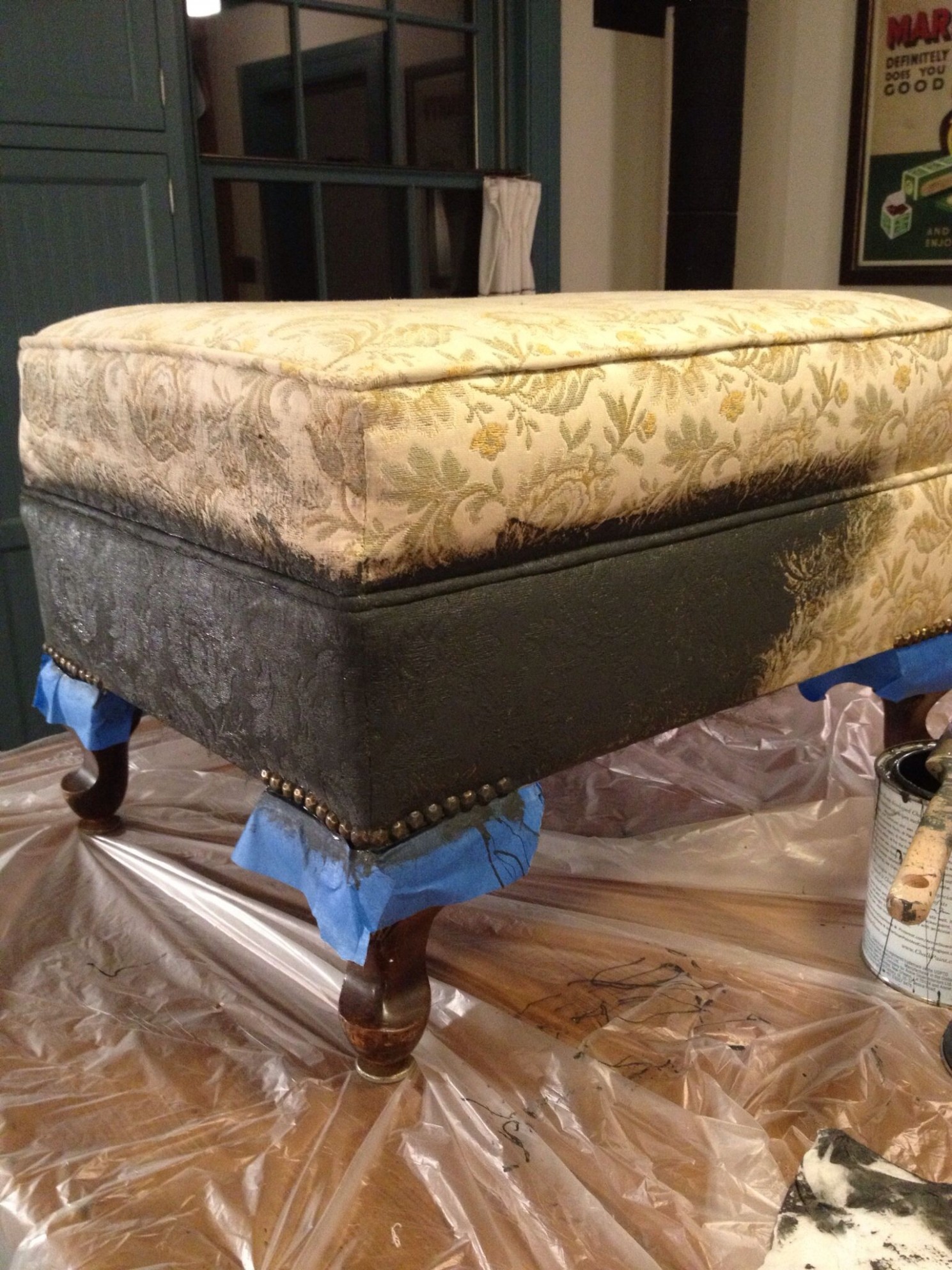 Thrift Store Ottoman Gets Annie Sloan Chalk Paint Makeover With ..