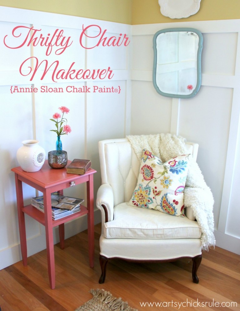 Thrifty French Chair Makeover (annie Sloan Chalk Paint) Artsy ..
