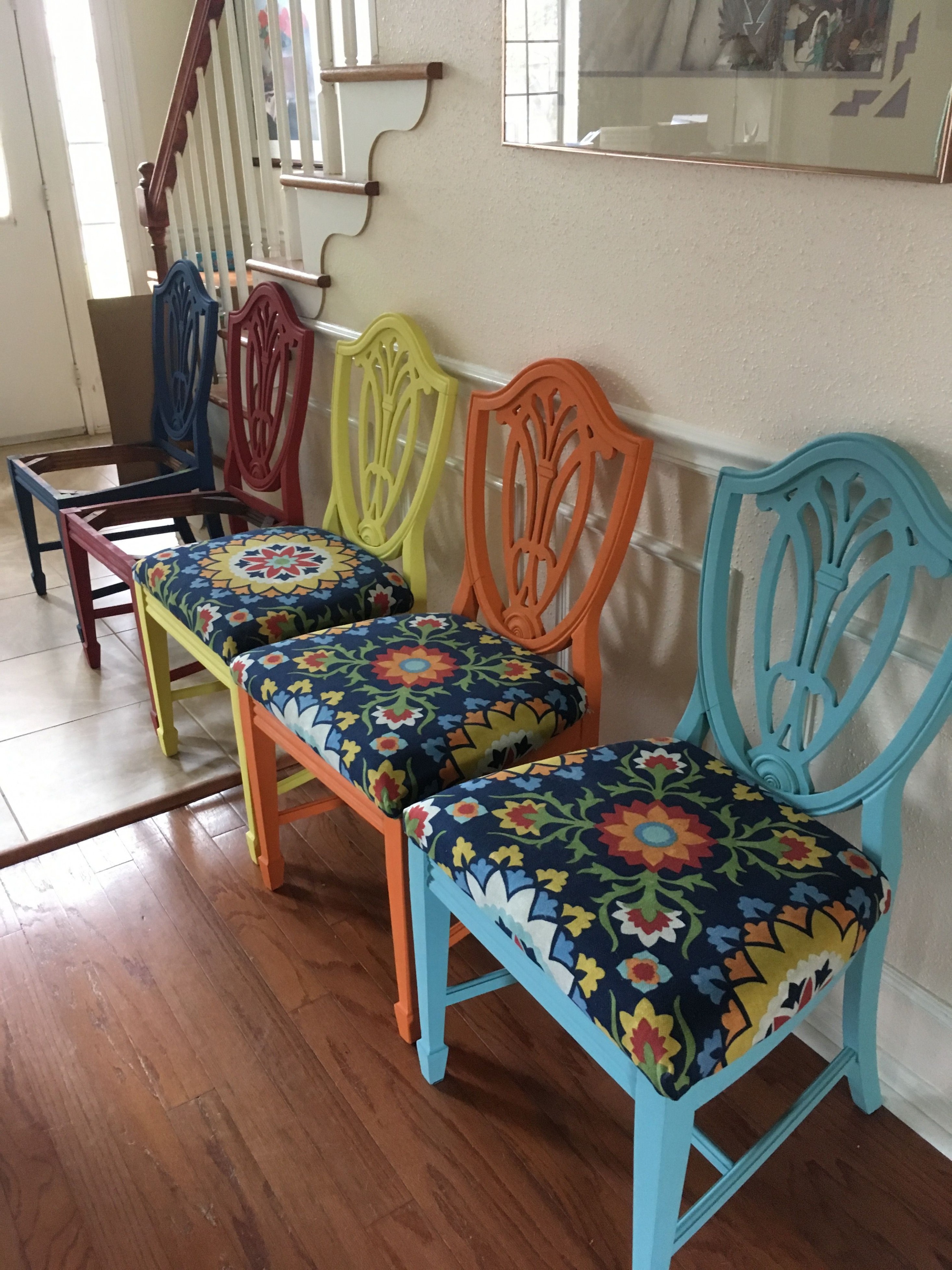 Traditional Bernhardt Chairs Painted With Annie Sloan Chalk Paint ..