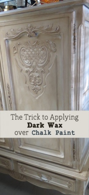 Trick To Applying Dark Wax Over Chalk Paint On Furniture Can You Apply Latex Paint Over Chalk Paint
