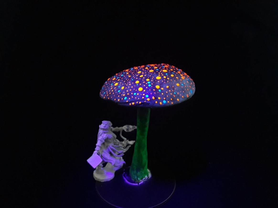 Underdark Mushroom Made From Das Air Dry Clay, Painted With ..