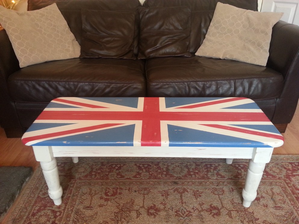 Union Jack Table Painted With Annie Sloan Chalk Paints Chalk Paint Wax Annie Sloan
