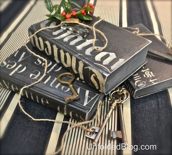 Upcycling Old Hardcover Books Using Chalk Paint ..
