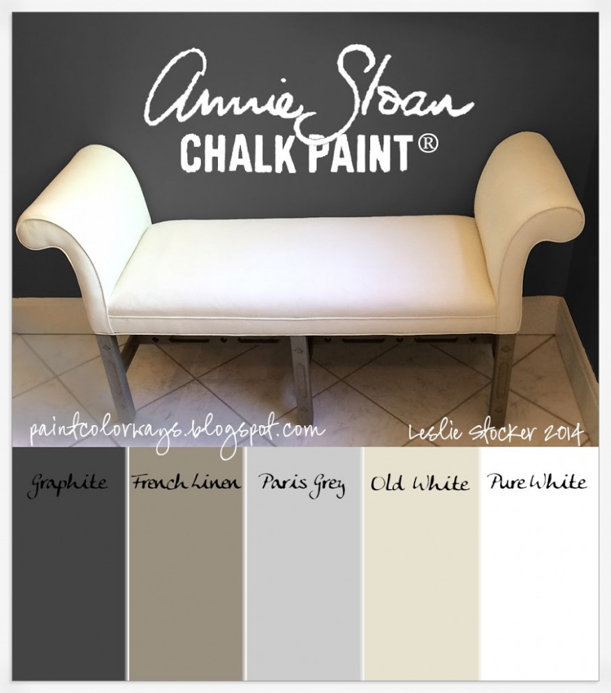 Upholstered Bench | Colorways With Leslie Stocker Annie Sloan Chalk Paint Colours French Linen