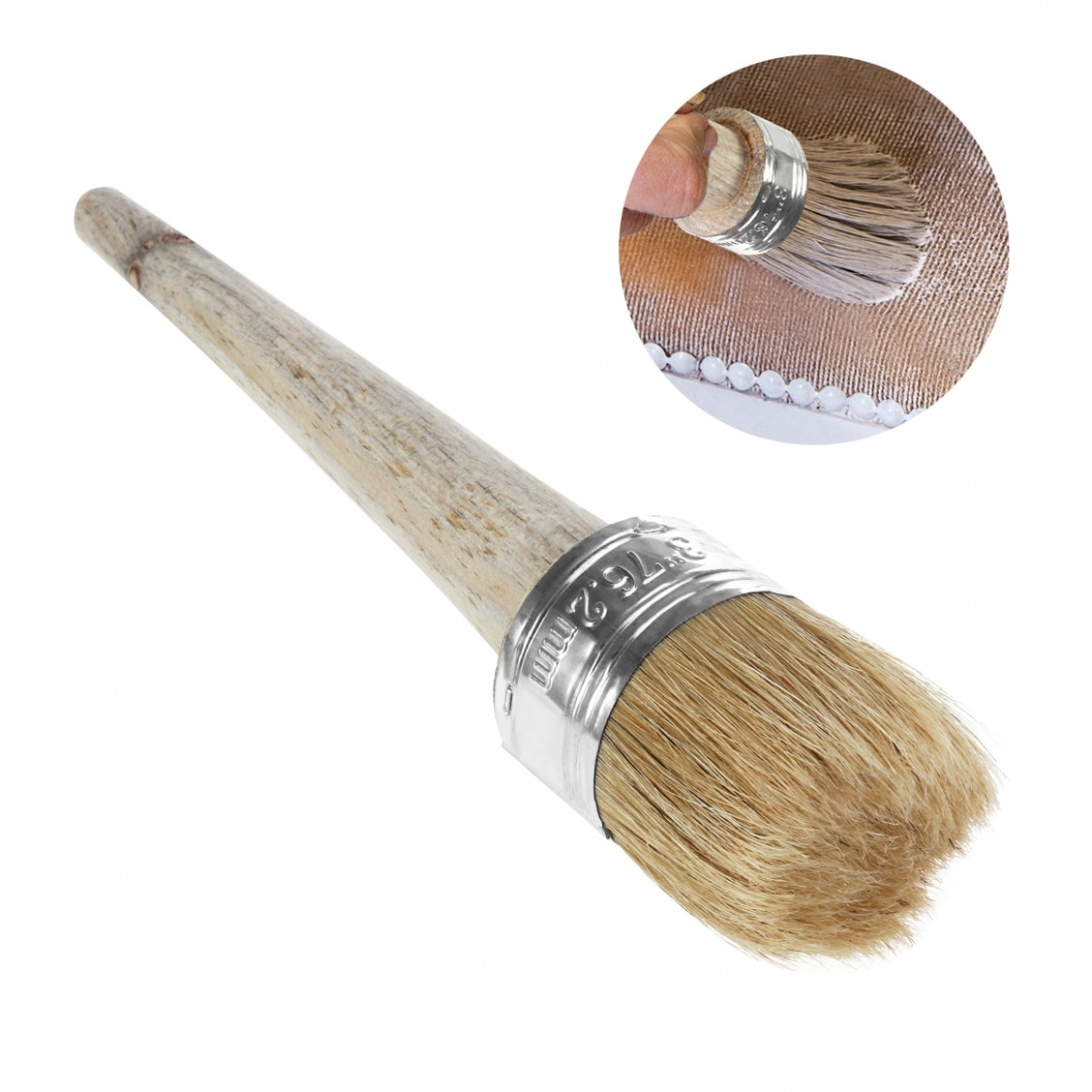 Us $10.10 10% Off|chalk Paint Wax Brush For Painting Or Waxing Furniture Stencils Folkart Home Decor Wood Large Brushes With Natural Bristles In Paint ..