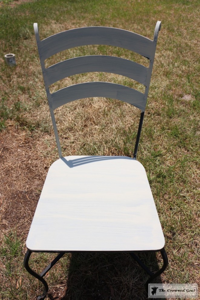 Using Chalk Paint On Metal Patio Furniture The Crowned Goat How To Use Chalk Paint On Metal Furniture