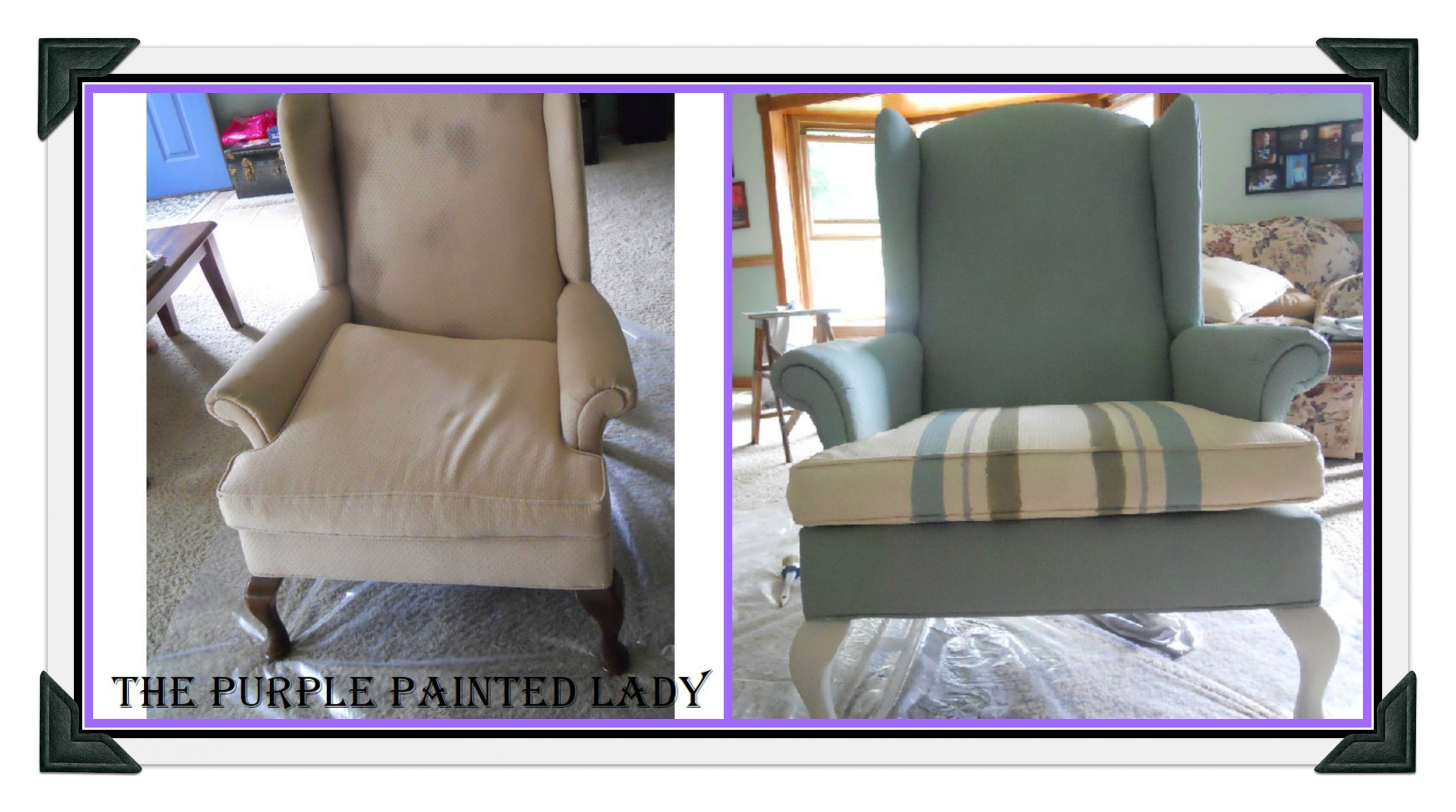 Using Chalk Paint® To Paint Your Couch Or Wing Back Chair (fabric ..