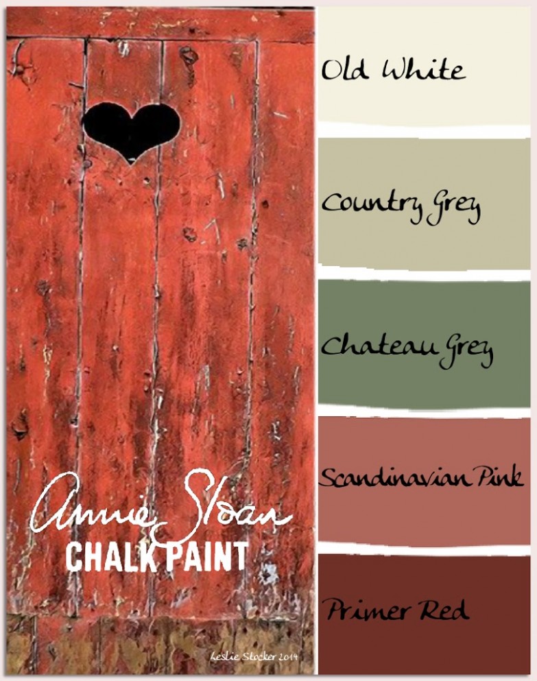 Valentine Palette | Colorways With Leslie Stocker Annie Sloan Chalk Paint Colors Country Grey