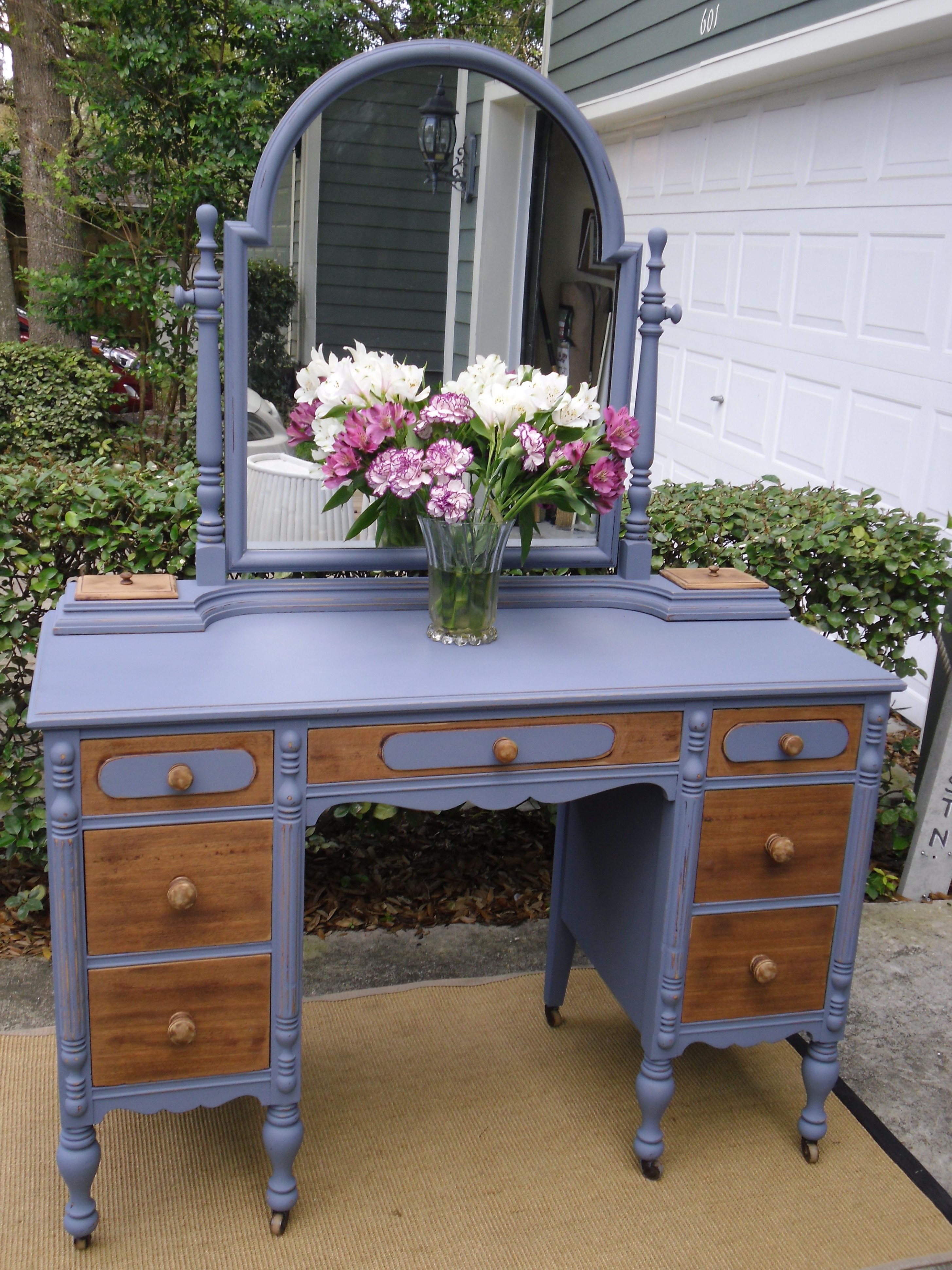 Vanity Painted In Old Violet By Annie Sloan Chalk Paint By ..