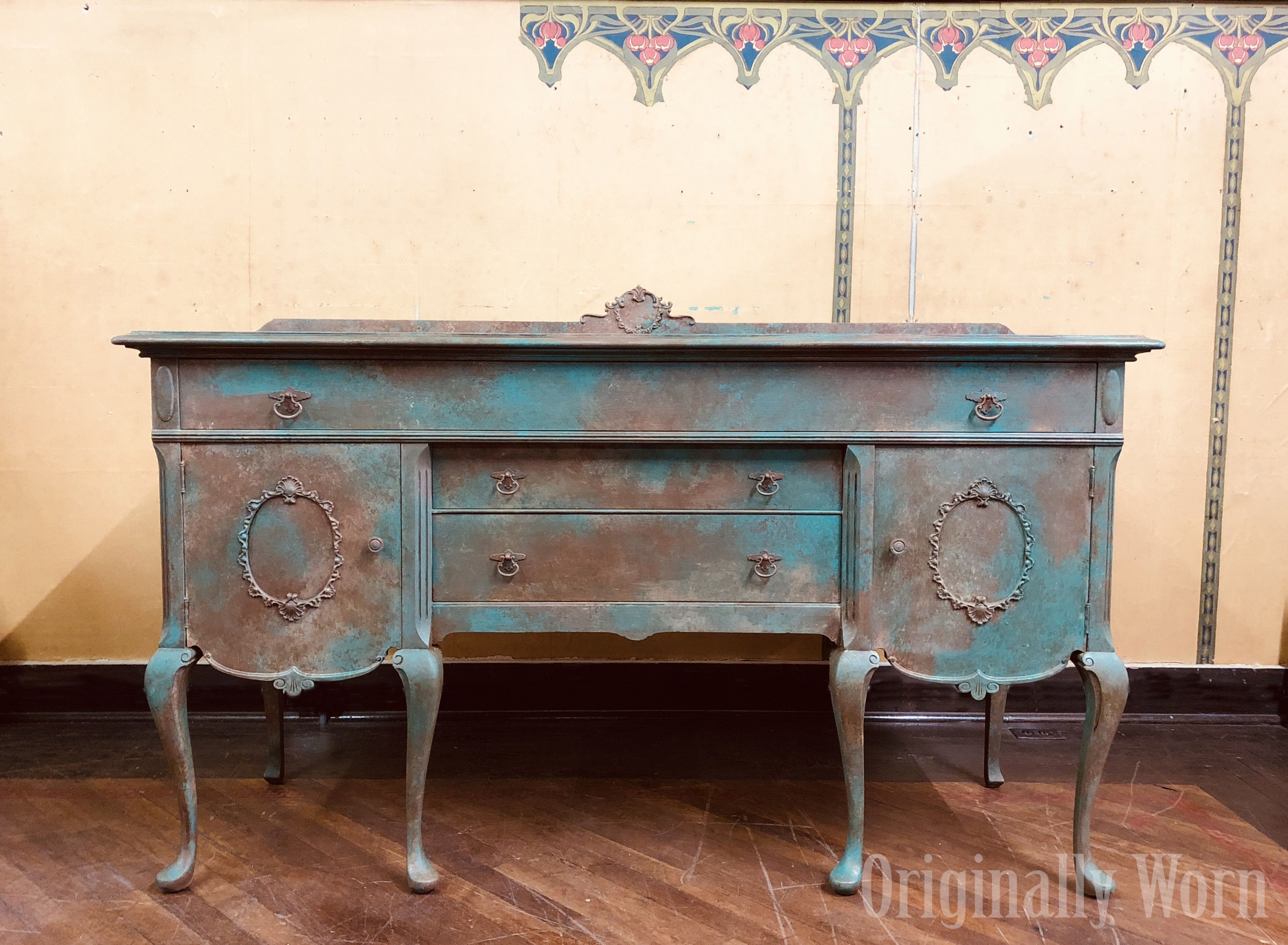 Verdigris Rust Patina Buffet Done With Annie Sloan Chalk Paint By ..