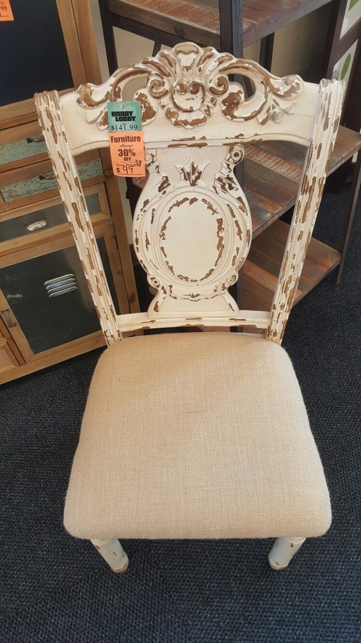 Vintage Distressed Chair @hobby Lobby | Distressed Chair, Hobby ..