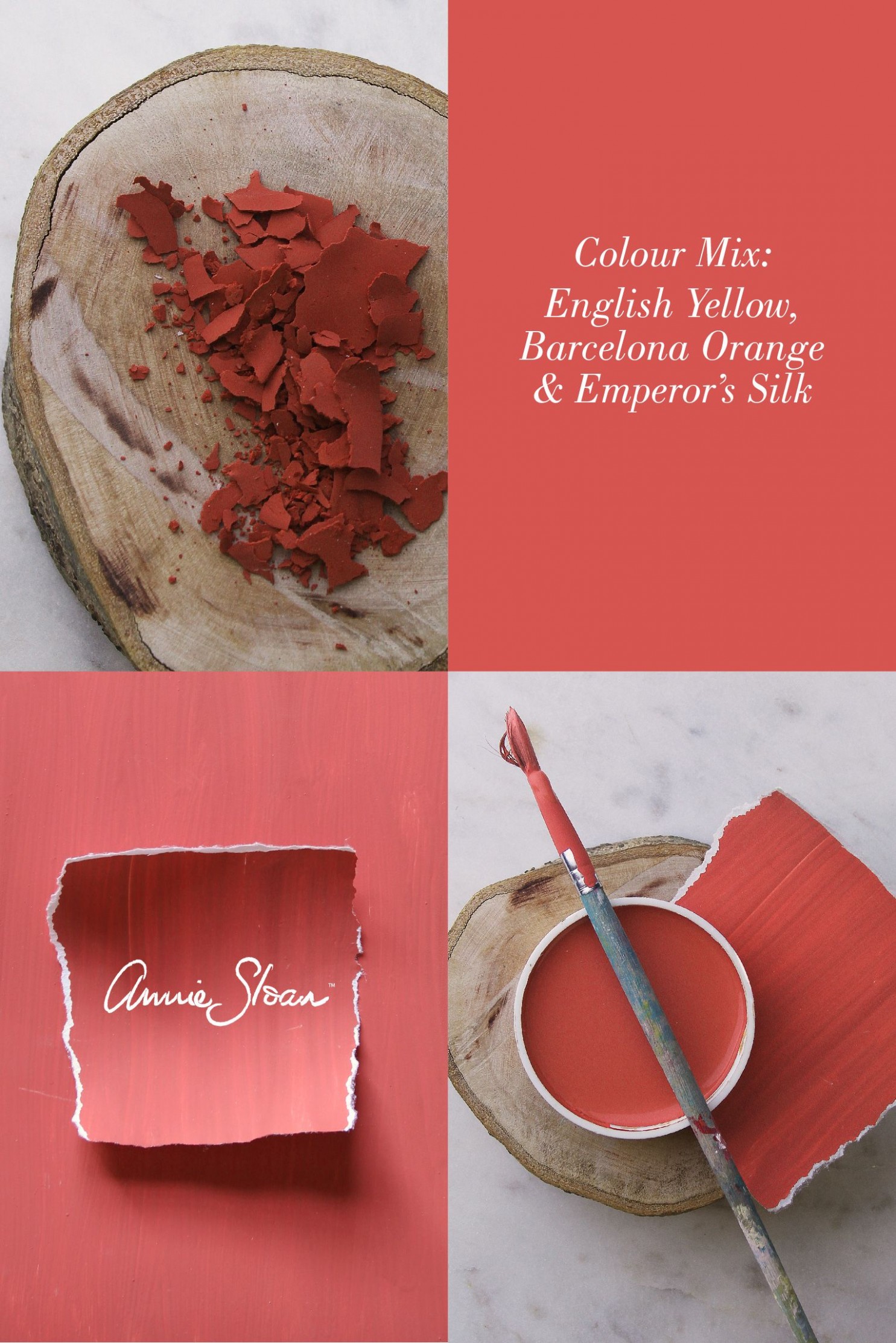 Warm And Inviting Coral Chalk Paint Mix By Annie Sloan | Annie ..