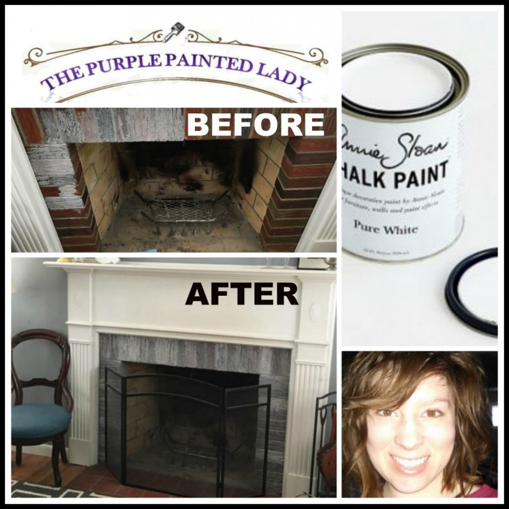 Washed Bricks | The Purple Painted Lady Annie Sloan Chalk Paint Old White Wash
